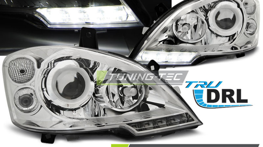 Faruri TRUE DRL Crom look compatibila MERCEDES VITO W639 10.10-5.14