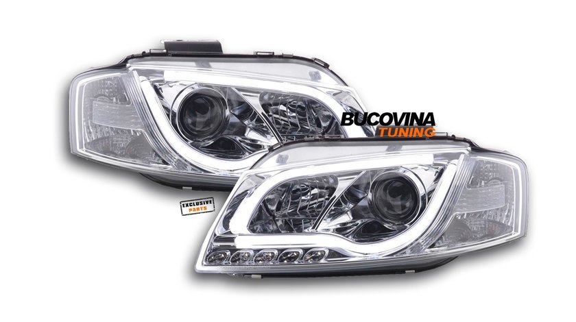 FARURI TUB NEON AUDI A3 8PA 03-08 FUNDAL CROM