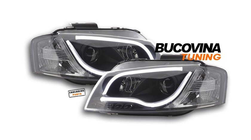 FARURI TUB NEON AUDI A3 8PA 03-08 FUNDAL NEGRU