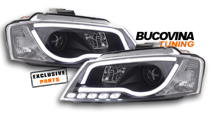 FARURI TUB NEON AUDI A3 8PA 08-12 FUNDAL NEGRU