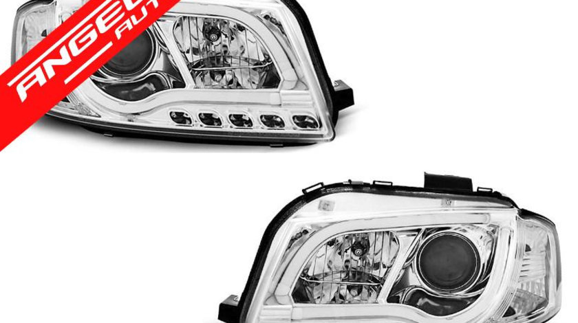 Faruri TUBE LIGHT AUDI A3 8P 2003-2008 Chrome