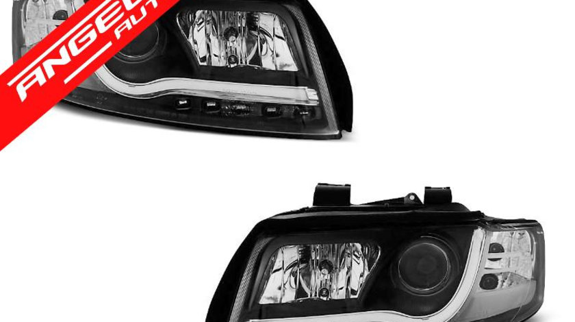 Faruri TUBE LIGHT AUDI A4 2000-2004 Black Design