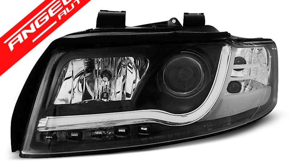 Faruri TUBE LIGHT AUDI A4 2000-2004 Black Design