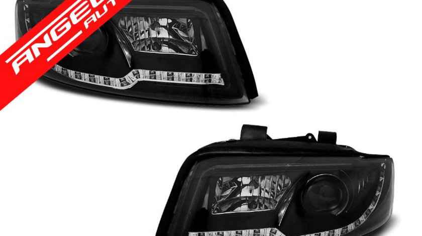 Faruri TUBE LIGHT AUDI A4 2000-2004 Black Design