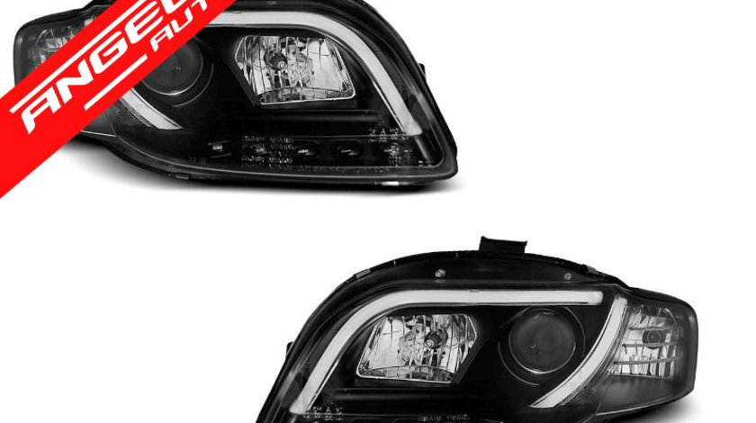 Faruri TUBE LIGHT AUDI A4 B7 2004-2008 Black Design