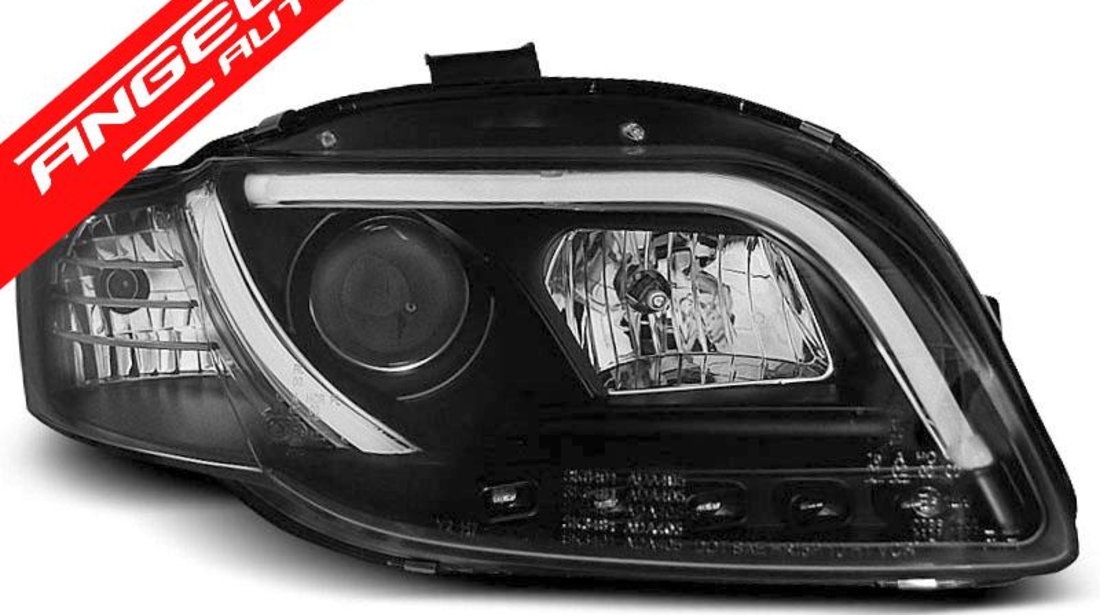 Faruri TUBE LIGHT AUDI A4 B7 2004-2008 Black Design