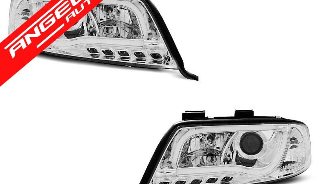 Faruri TUBE LIGHT AUDI A6 1997-2001 Chrome