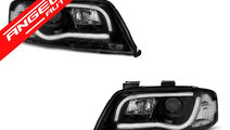 Faruri Tube Light Audi A6 2001-2004 Negru LED