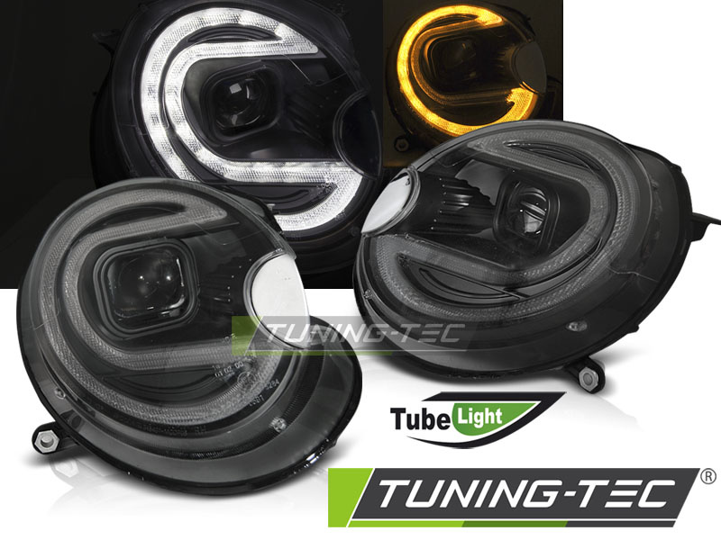 Faruri TUBE LIGHT BLACK LED compatibila BMW MINI (COOPER) 06-14