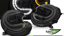 Faruri TUBE LIGHT BLACK LED HID compatibila BMW MI...