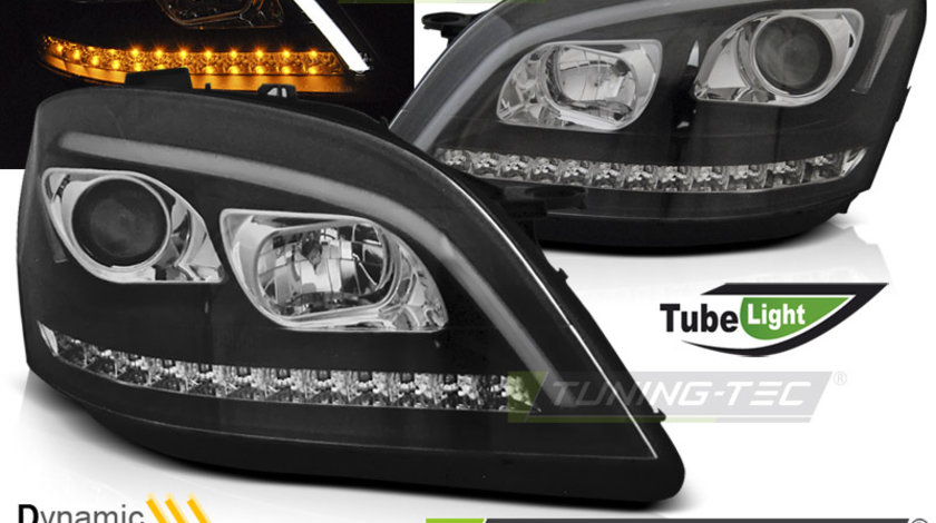 Faruri TUBE LIGHT BLACK SEQ compatibila MERCEDES W164 ML M-KLASA 05-07