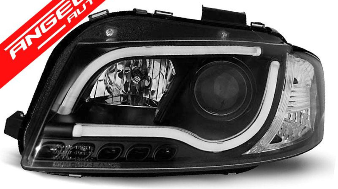 Faruri TUBE LIGHT DRL AUDI A3 8P 2003-2008 Black