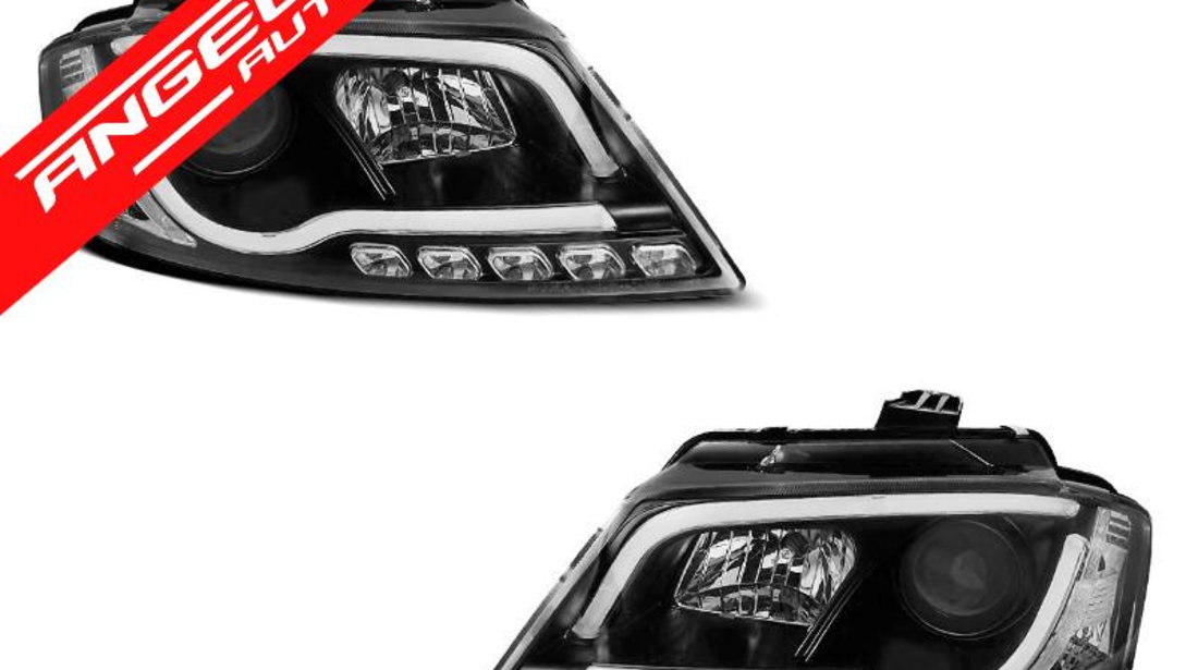 Faruri TUBE LIGHT DRL AUDI A3 8P 2008-2012 Negru