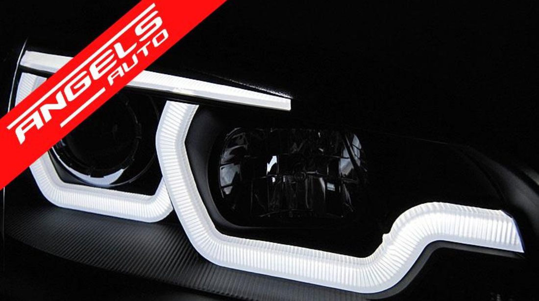 Faruri TUBE LIGHT DRL BMW X5 E70 2007-2013 Black