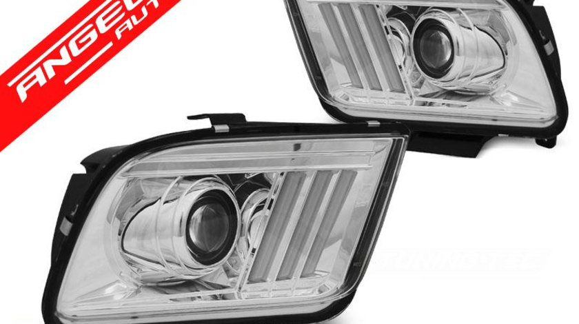 Faruri TUBE LIGHT FORD MUSTANG 2004-2009 CHROME