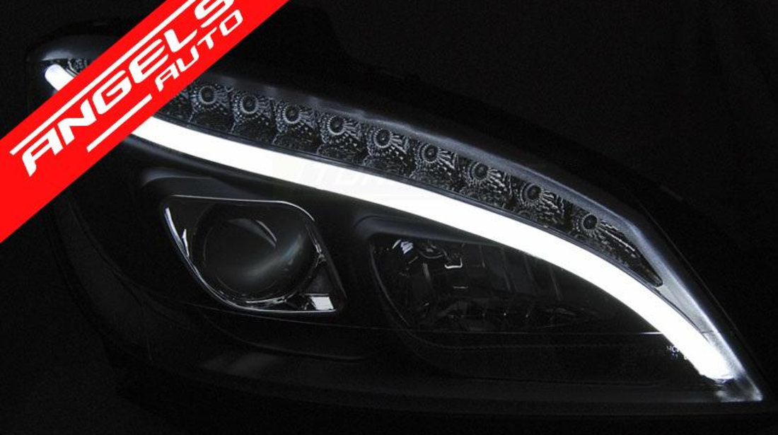 Faruri TUBE LIGHT MERCEDES C Class W204 2007-2010 Black Design