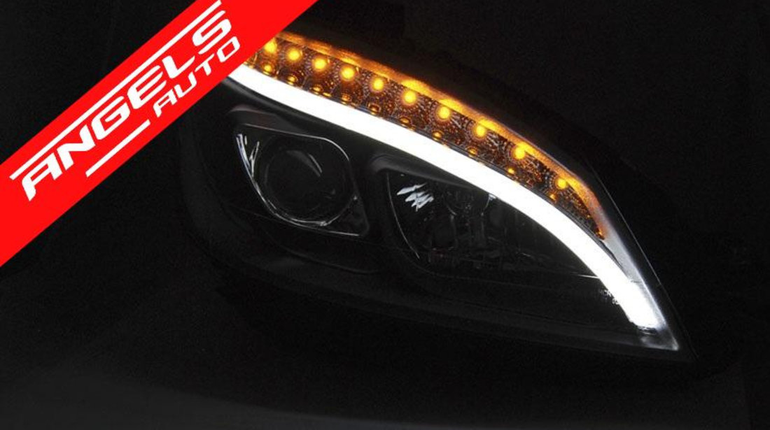 Faruri TUBE LIGHT MERCEDES C Class W204 2007-2010 Black Design