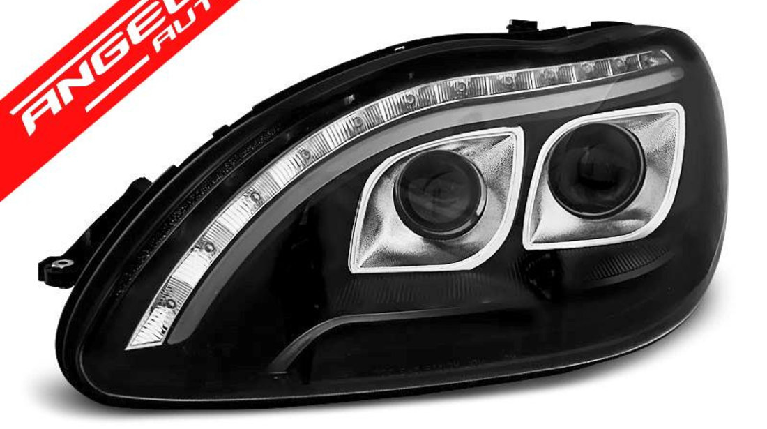 Faruri TUBE LIGHT MERCEDES W220 S Class 1998-2005 Black