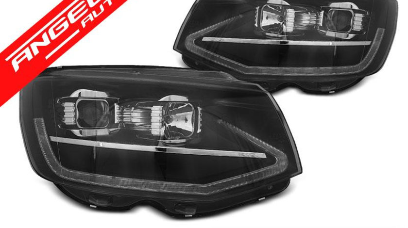 Faruri TUBE LIGHT VW Transporter T6 2015-2019 Negru Semnal LED