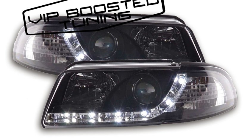 Faruri tuning DAYLINE Audi A4 B5 1999-2001 negre