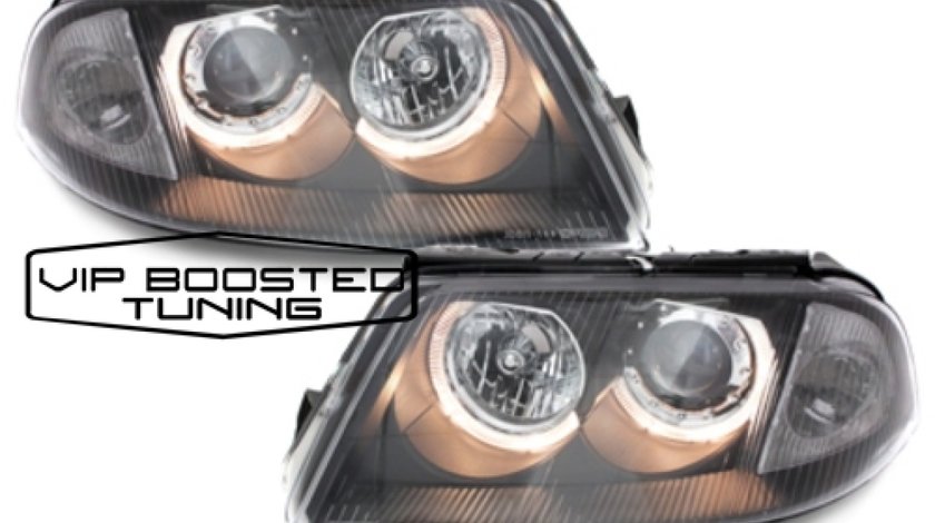Faruri TUNING VW Passat B5.5 3BG 2001-2004 Pozitie Angeleyes Negre