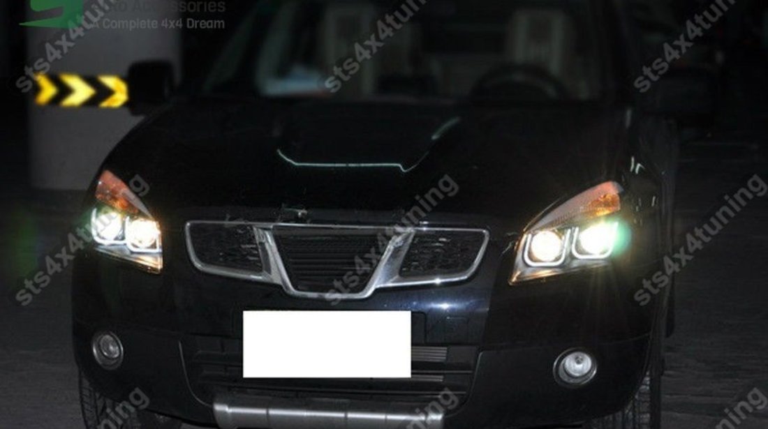 FARURI U-BAR ANGEL EYE NISSAN QASHQAI 2008-2012 CU LUPA [V1]