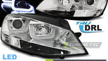 Faruri U-LED LIGHT Crom look compatibila VW GOLF 7...