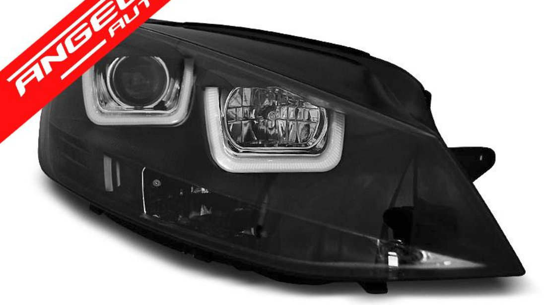 Faruri U-LED LIGHT VW GOLF 7 2012-2017 Black