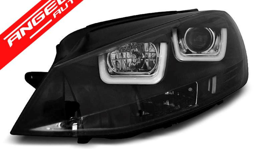 Faruri U-LED LIGHT VW GOLF 7 2012-2017 Black