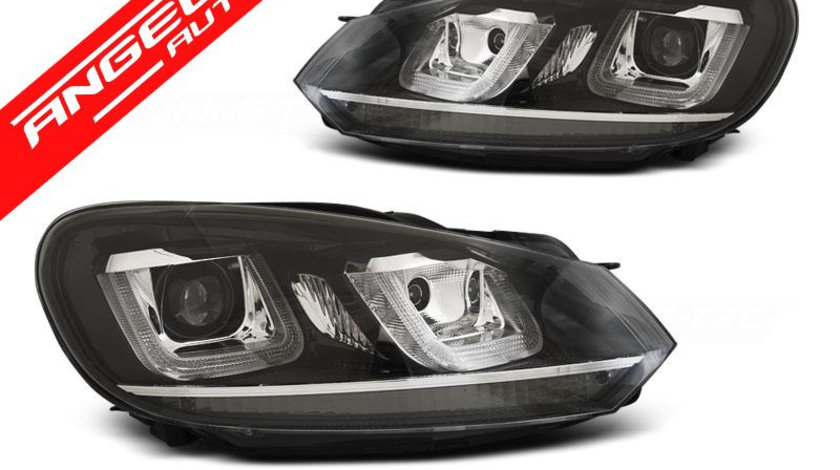 Faruri U-LED VW GOLF 6 2008-2012 Black Design