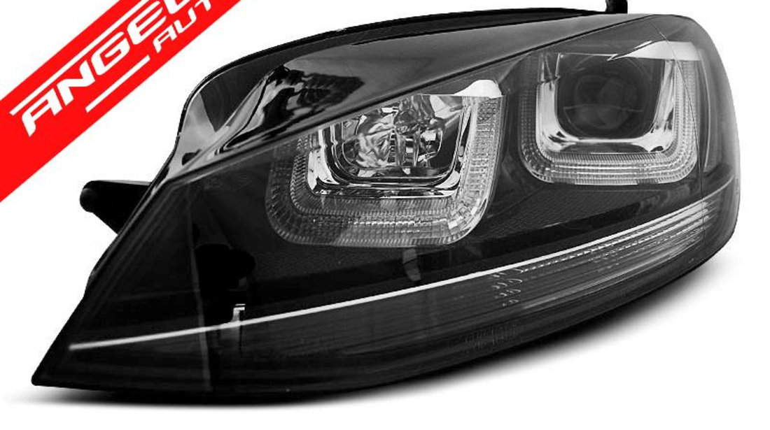 Faruri U-LED VW GOLF 7 2012-2017 Black Design