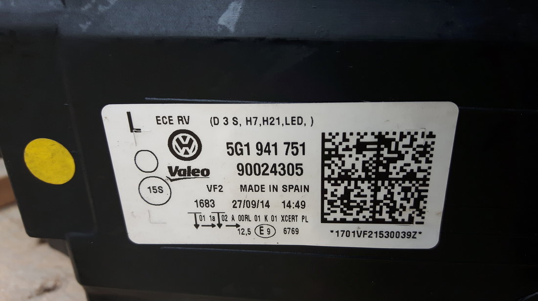 Faruri Volkswagen Golf 7 2013 LED Xenon