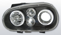 Faruri VW Golf 4 1997-2003 Angel eyes Negru