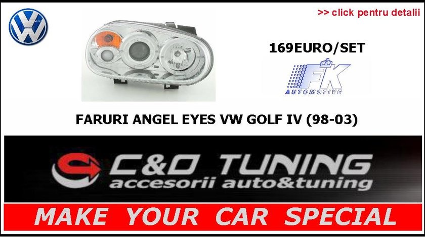 Faruri Vw Golf 4 - Faruri Angel Eyes Vw Golf 4