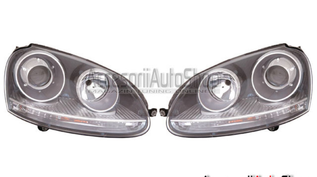 Faruri VW GOLF 5 cu lupe