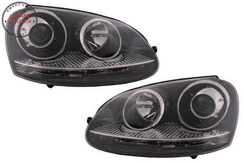 Faruri VW Golf 5 V Mk5 (2003-2007) Jetta (2005-2010) GTI R32 Chrome Edition- livrare gratuita