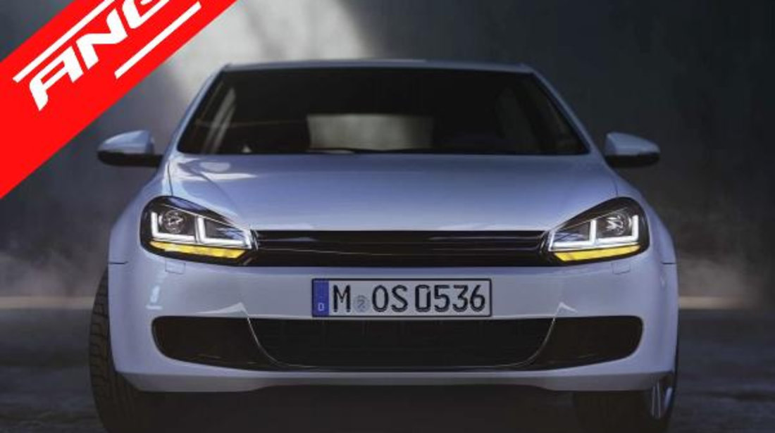 Faruri VW Golf 6 VI (2008-2012) Negru Osram LEDriving Dinamic