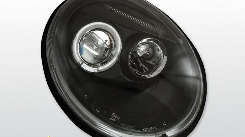 Faruri VW New Beetle Angel Eyes Negru
