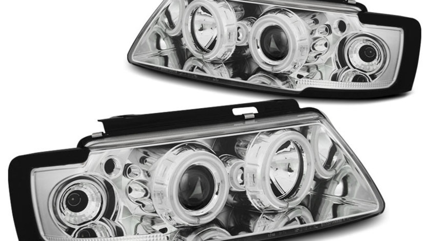Faruri VW PASSAT B5 3B 1996-2000 Angel eyes CCFL Cromat