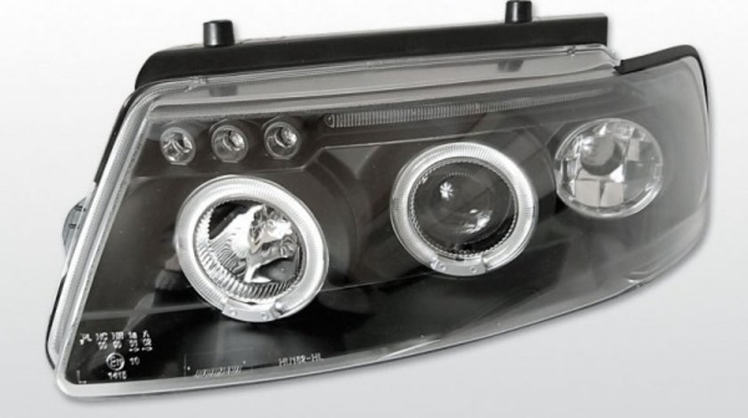 Faruri VW Passat B5 3B 1996-2000 Angel eyes Negru