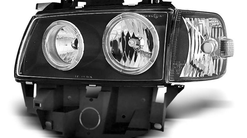 Faruri VW T4 Bus intre 1996-2003 Angel eyes Negru