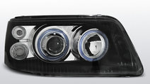 Faruri VW T5 2003-2009 Angel eyes Negru