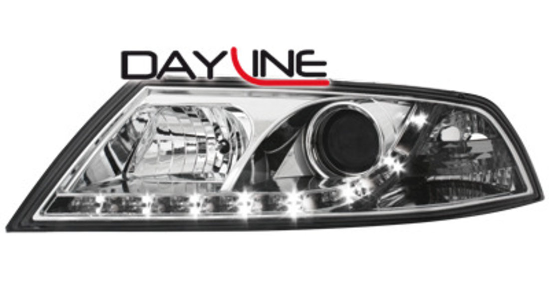 Faruri Xenon DAYLINE Skoda Octavia 2 04-09 crom