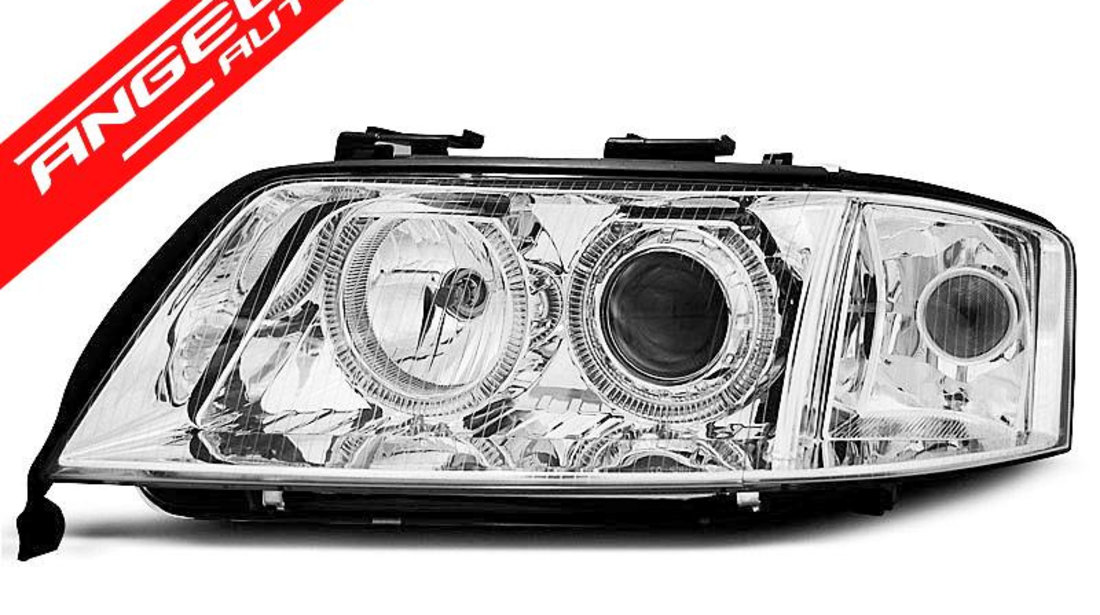 Faruri XENON Faruri ANGEL EYES CHROME potrivite pentru AUDI A6 06.01-05.04