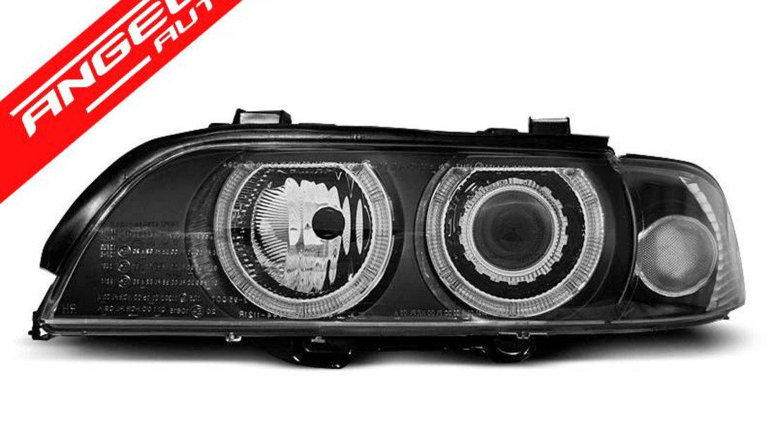 Faruri XENON Faruri ANGEL EYES Negru potrivite pentru BMW E39 09.95-06.03