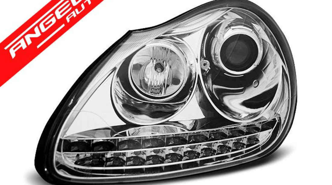 Faruri XENON Faruri DAYLIGHT CHROME potrivite pentru PORSCHE CAYENNE 02-06