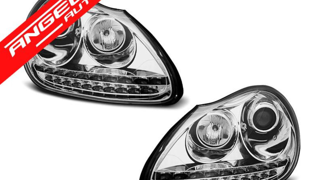 Faruri XENON Faruri DAYLIGHT CHROME potrivite pentru PORSCHE CAYENNE 02-06