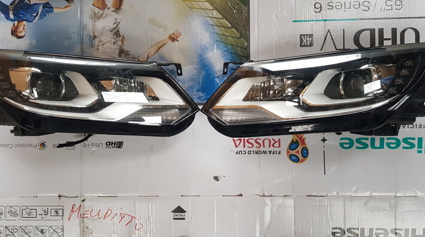 Faruri xenon LED Vw Tiguan Facelift 2011 2012 2013 2014