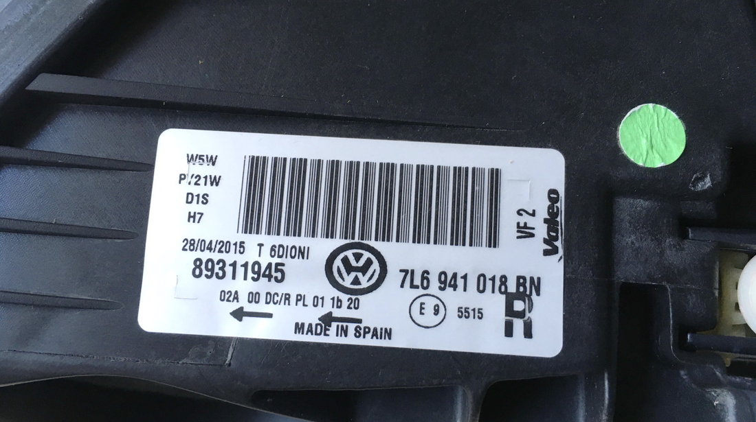 Faruri Xenon - Vw Touareg / Complet Echipate 7L6941017BN / 7L6941018BN