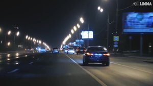 Fast and Furious in Moscova: un BMW X5M se alearga cu un Mercedes ML63 AMG in miez de noapte